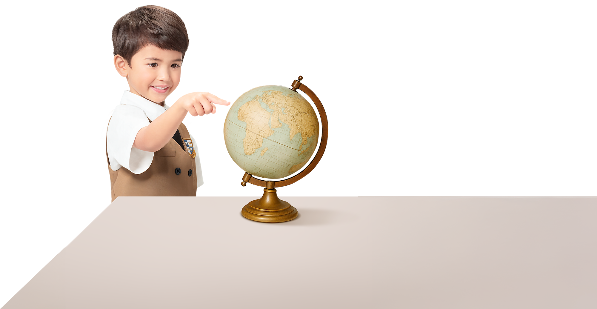 Kid in library